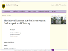 Tablet Screenshot of landgericht-offenburg.de